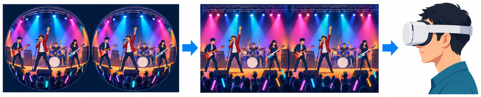 魚眼→SBS→HMD